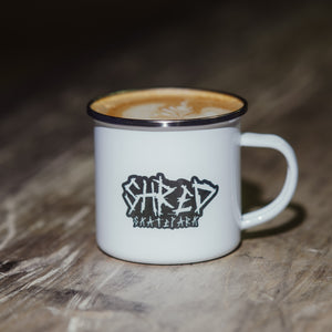 SHRED Enamel Mug